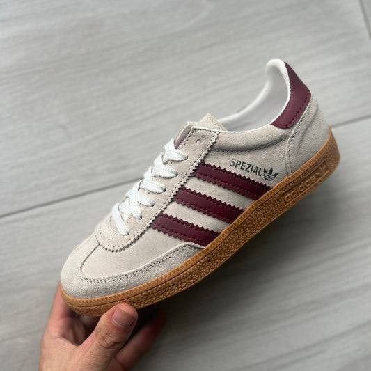 Zapatillas A. Spezial Beige y burdeos